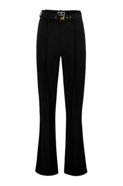 Elisabetta Franchi Pantalons Straight Trousers Black -Elisabetta Franchi Winkel 77a469755b98e6d89c15cf0e485b6cd3