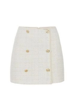 Elisabetta Franchi Korte Rokken Short Skirts White -Elisabetta Franchi Winkel 782605ebe8626f5117a2303f6696a128