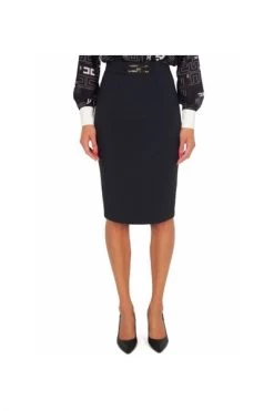 Elisabetta Franchi Kokerrokken Skirt Black