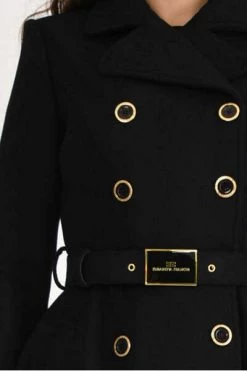 Elisabetta Franchi Parka Jassen Coat Black -Elisabetta Franchi Winkel 78437ca31e93f3159ddd48a1f90c9f51