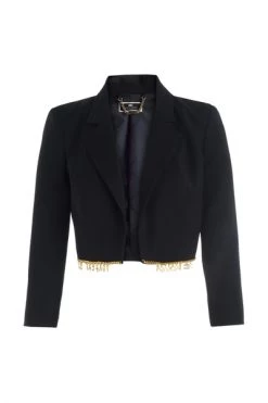 Elisabetta Franchi Blazers Jackets Black -Elisabetta Franchi Winkel 784bd5fc698f0f8c72328bba9f5f428b