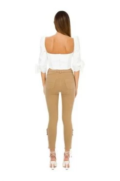 Elisabetta Franchi Pantalons Jeggings Brown