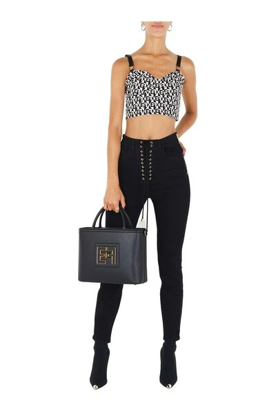 Elisabetta Franchi Skinny Jeans Jeans Black 1 Elisabetta Franchi Skinny Jeans Jeans Black