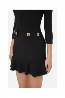 Elisabetta Franchi Casual Jurken Short Dresses Black
