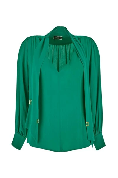 Elisabetta Franchi Blouses Green 3 Elisabetta Franchi Blouses Green - Afbeelding 3