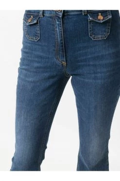 Elisabetta Franchi Cropped Jeans Blue -Elisabetta Franchi Winkel 78f7bc8991dbdf86c4851ed4b4e07bcf