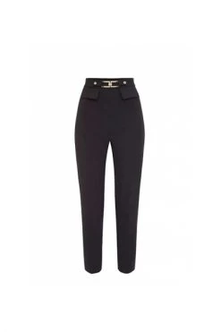 Elisabetta Franchi Pantalons Trousers Black -Elisabetta Franchi Winkel 7968ce277f63f3ab55a0ee75dbab5b8f