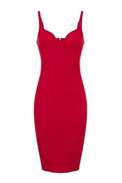 Elisabetta Franchi Casual Jurken Midi Dresses Red -Elisabetta Franchi Winkel 7980100595fe4b2b378dd76269370711