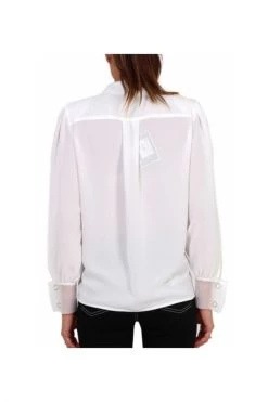 Elisabetta Franchi Longsleeve Shirts SHIRT White -Elisabetta Franchi Winkel 79bd37977ca25e0a0fb2c90a536b7484