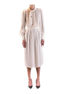 Elisabetta Franchi Casual Jurken Dresses White -Elisabetta Franchi Winkel 79c7505b52efdae710506fe62ee32f68