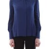 Elisabetta Franchi Longsleeve Shirts CA24501E2 SHIRT Blue