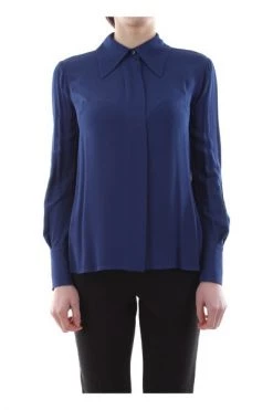 Elisabetta Franchi Longsleeve Shirts CA24501E2 SHIRT Blue