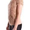 Elisabetta Franchi Blouses T-shirt Korte Mouwen Beige