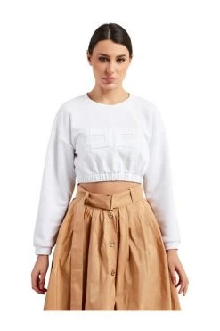 Elisabetta Franchi Shirts Sluder Slip White