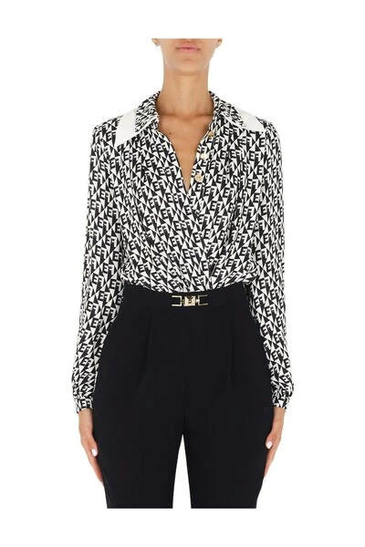 Elisabetta Franchi Longsleeve Shirts Shirt Black 2 Elisabetta Franchi Longsleeve Shirts Shirt Black - Afbeelding 2