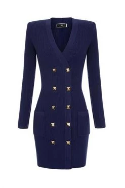 Elisabetta Franchi Casual Jurken Dresses Blue
