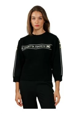 Elisabetta Franchi Hoodies & Sweatvesten Sweatshirts Black -Elisabetta Franchi Winkel 7af459294371044d4b82f415e780ee9e