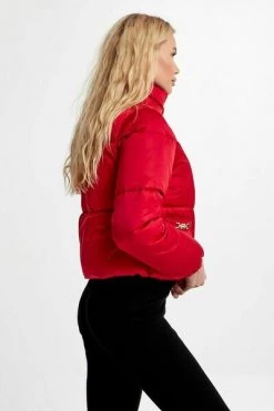 Elisabetta Franchi Gewatteerde Jassen Down Jackets Red