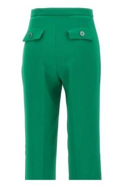 Elisabetta Franchi Wijde Broeken Trousers Green Green -Elisabetta Franchi Winkel 7b61de8b214cfe922429ce07d9e1f274