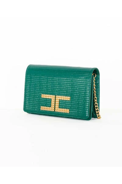 Elisabetta Franchi Schoudertassen Bags Green 2 Elisabetta Franchi Schoudertassen Bags Green - Afbeelding 2