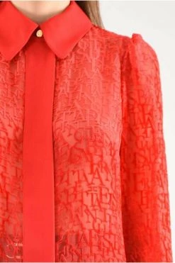 Elisabetta Franchi Longsleeve Shirts Shirt Red