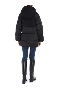 Elisabetta Franchi Gewatteerde Jassen Padded Quilted Coat With Removable Hood Black -Elisabetta Franchi Winkel 7bfe4be26facda6debc3919b3b20a788