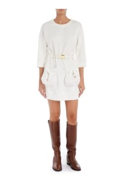 Elisabetta Franchi Casual Jurken Dress White -Elisabetta Franchi Winkel 7c371864a96a06c3bf5294ed931eeed2