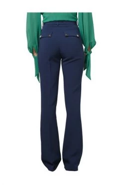 Elisabetta Franchi Vrijetijds Broeken TROUSERS Blue -Elisabetta Franchi Winkel 7cc75d406500817a769ce6810ffe919e