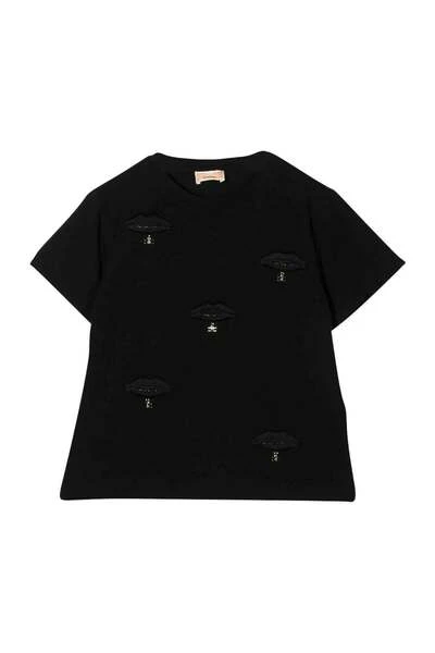 Elisabetta Franchi T-Shirts Black 1 Elisabetta Franchi T-Shirts Black