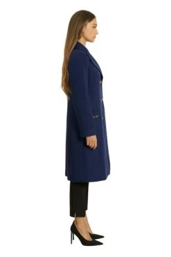 Elisabetta Franchi Trenchcoats & Mantels Coat Blue -Elisabetta Franchi Winkel 7d7dd214d625e77bfa1f76ee71c37777