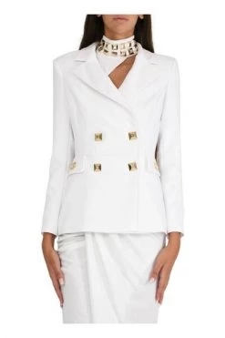Elisabetta Franchi Business Blazers Formal Blazer White 7 Elisabetta Franchi Business Blazers Formal Blazer White -Elisabetta Franchi Winkel 7dbff3516b0402277fe3db2db067ffea