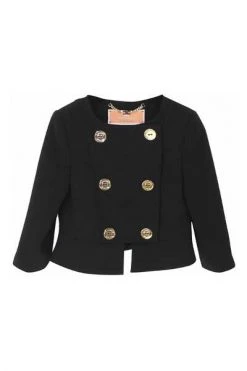 Elisabetta Franchi Jassen My Little Girl Girl Jacket Black