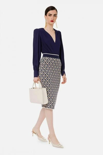 Elisabetta Franchi Bodies Body Blue 3 Elisabetta Franchi Bodies Body Blue - Afbeelding 3