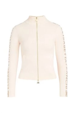 Elisabetta Franchi Vesten Cardigan Beige -Elisabetta Franchi Winkel 7fe8ed417fe7cda38175de5a2c919fa2