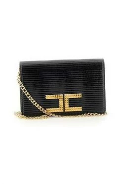 Schoudertassen ELISABETTA FRANCHI BLACK Black -Elisabetta Franchi Winkel 80e4befea0fcbc0d735ae99d1d55ef64