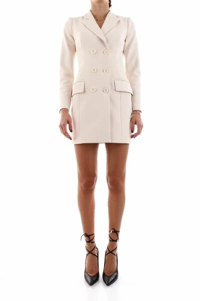 Elisabetta Franchi Casual Jurken Short Dresses White 4 Elisabetta Franchi Casual Jurken Short Dresses White - Afbeelding 4