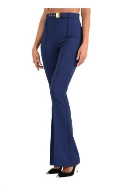 Wijde Broeken ELISABETTA FRANCHI Flared Trousers Blue