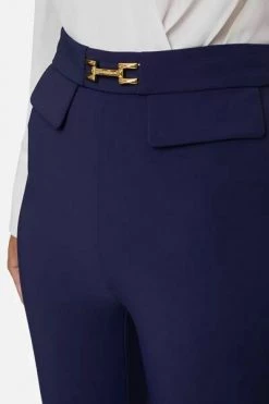 Elisabetta Franchi Pantalons Slim-fit Trousers Blue