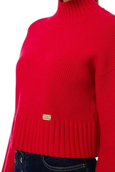 Elisabetta Franchi Coltruien Turtlenecks Red 3 Elisabetta Franchi Coltruien Turtlenecks Red - Afbeelding 3