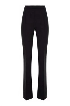 Elisabetta Franchi Wijde Broeken Wide Trousers Black