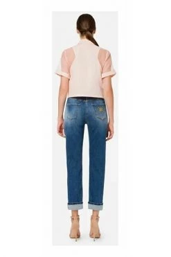 Elisabetta Franchi Straight Jeans Blue