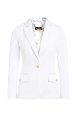 Elisabetta Franchi Blazers Single -breasted Jacket White