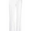 Elisabetta Franchi Wijde Broeken Trousers White