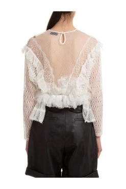 Elisabetta Franchi Blouses Top Long Sleeve White -Elisabetta Franchi Winkel 847c6d0641701970a64f0957029585c1