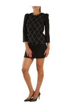 Elisabetta Franchi Casual Jurken Short Dresses Black -Elisabetta Franchi Winkel 85376e2716a6485838d9608462aead3b