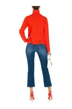 Elisabetta Franchi Coltruien Turtleneck Red -Elisabetta Franchi Winkel 854fc62f4a1bff19f350d03df40fe535