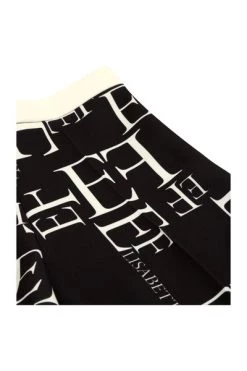 Elisabetta Franchi Wijde Broeken Wide Trousers Black -Elisabetta Franchi Winkel 8553eefa5cec06974d08f01ef9c37507