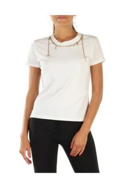 Elisabetta Franchi T-Shirts White -Elisabetta Franchi Winkel 85aea6e647ab472e48492a091c6f0883