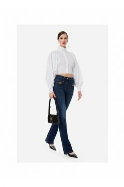 Elisabetta Franchi Bootcut Jeans Jeans Blue -Elisabetta Franchi Winkel 863858204a51712b05f35c4cee78ee82