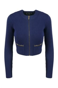 Elisabetta Franchi Hoodies & Sweatvesten KNIT MICRO CARDIGAN Beige 7 Elisabetta Franchi Hoodies & Sweatvesten KNIT MICRO CARDIGAN Beige -Elisabetta Franchi Winkel 864ca5fc162e40bcbd10390572658de4